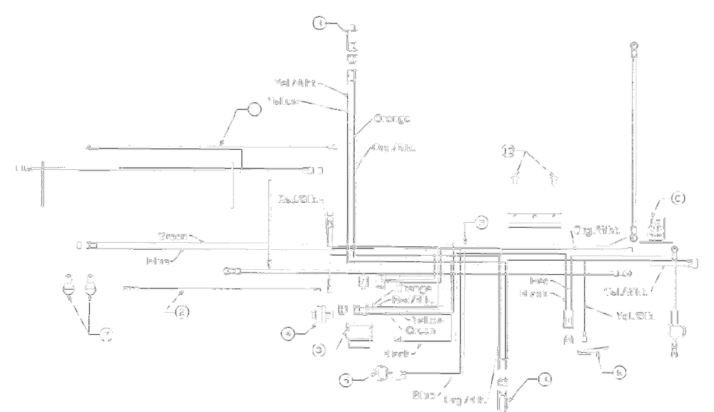 Electrical Twin Cylinder Briggsandstratton Diagram and Parts List for 13AM675G000 2002 Yard Machines Lawn Tractor